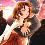 В аниме пары любовь символизируют очень стильно